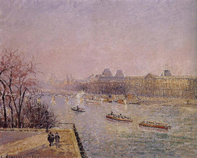 Camille Pissarro early in the Louvre oil painting picture